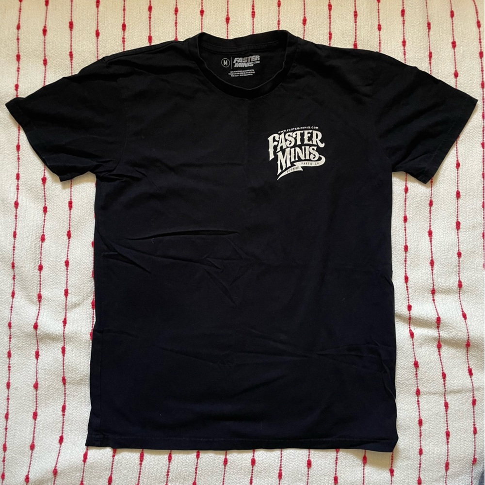 Faster Minis  men’s Pit Bike T-shirt, size medium